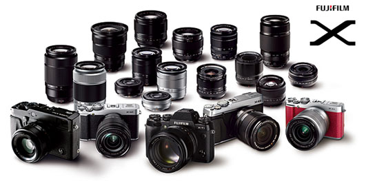 Fujifilm X-series, fotocamere e parco obiettivi